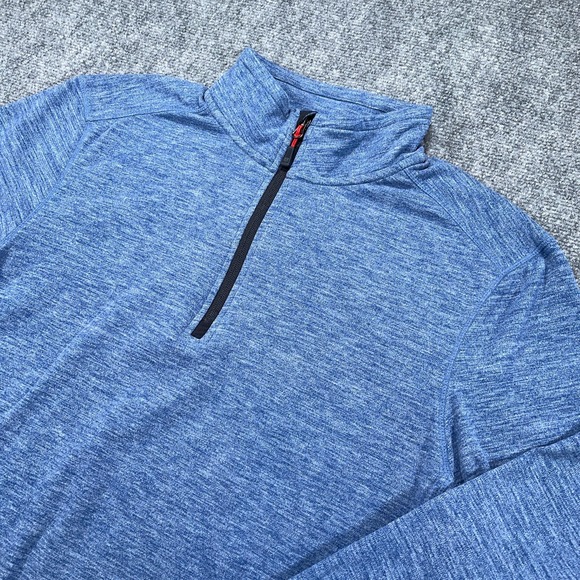Avalanche 1/4 Zip Pullover‎ Mens L Blue Sweatshirt Outdoor Hiking Stretch - Picture 1 of 7